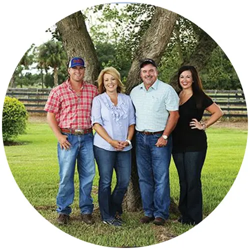 Rucks Family Rucks Family standing under a tree.